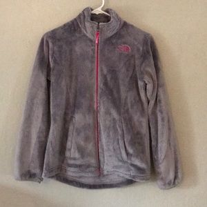 The North Face Girls Large Zip up soft Jacket